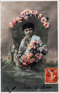 一个吻 - 1908年的明信片 作者 不明