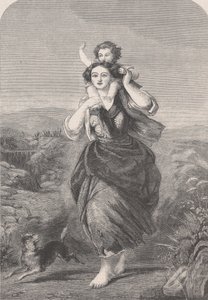爱的劳动》，摘自《伦敦新闻画报》，1860年3月24日。 作者 不明