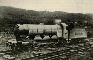 拉文格拉斯和埃斯克代尔铁路的机车，摄于1930年。 作者 不明