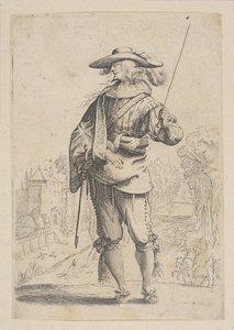 一个拿着庄稼的人，1629年。 作者 不明
