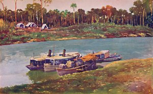 1914年，在距离海上三千英里的上亚马逊河上游的军事营地 作者 不明