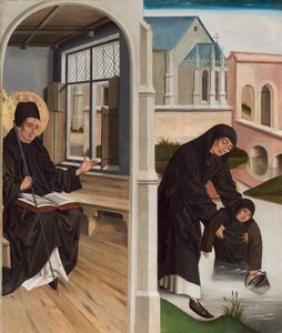 圣本尼迪克特的奇迹，约1480年。 作者 不明