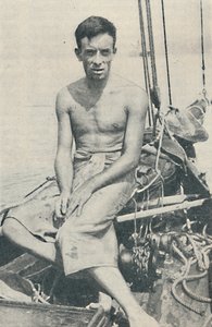 现代尤利西斯。格尔博（Gerbault）于1936年在斐济群岛的苏瓦（Suva）拍摄 作者 不明