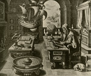 1928年，在Globe和Compass的研究中工作的导航专家。 作者 不明