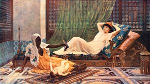 《后宫的新光》，1884年，c1902。 作者 不明