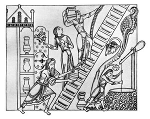 诺曼·巴特勒和他的助手，1910年 作者 不明