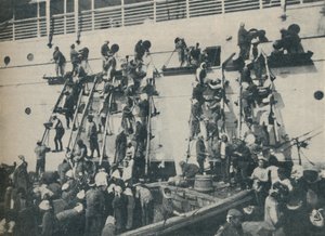 1936年在横滨港采煤的新方法 作者 不明