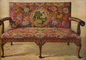 1936年，在珀蒂角（Petit Point）布置的女王安妮女王长椅 作者 不明