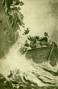 海上救援，摄于1930年。 作者 不明
