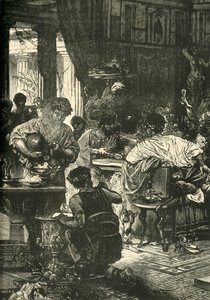 1890年，罗马宴会。 作者 不明