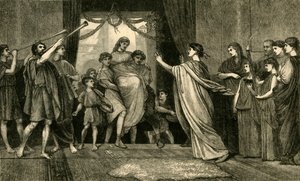 一场罗马婚礼。 -新娘回家，1881年。 作者 不明