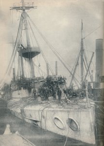 打捞胜利。巡洋舰角斗士，在1908年和1936年由打捞拖船支持 作者 不明