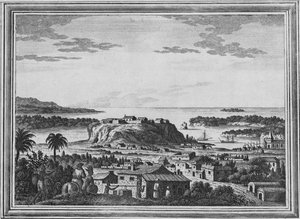 阿卡普尔科避风港的景象，c1768 作者 不明