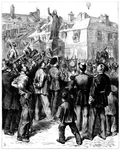 普法战争中从巴黎飞过凡尔赛的气球，1870年1871年 作者 不明