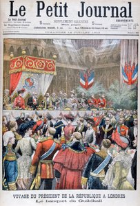 1903年，来访的法国总统宴会在伦敦市政厅举行 作者 不明