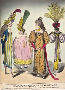 18世纪末的时尚漫画，1795年 作者 不明