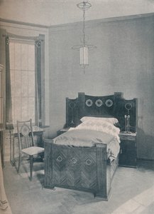 彼得·贝伦斯（Peter Behrens）设计的儿童床，由TD海曼（TD Heymann）于1901年执行 作者 不明