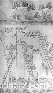 亚述人袭击的城市，c1853年，c1900-1920年 作者 不明
