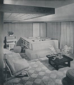 客厅和餐厅的组合，1942年。 作者 不明
