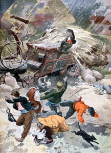 1902年，一台被雷击的农业机械 作者 不明