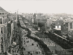 1895年在美国首都华盛顿举行的庆祝日。 作者 不明