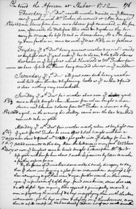 约翰·牛顿（John Newton）杂志的页面，1750-1754年，1965年 作者 不明