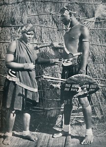 一对祖鲁族恋人，1912年 作者 不明