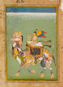 一个骑着魔法骆驼的仙女，约1680年 作者 不明