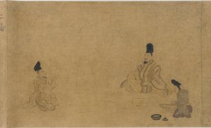 南北朝时期，1333-1392年，各工匠之间的作诗比赛。 作者 不明