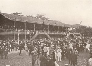 德比俱乐部赛马场的一部分，1914年 作者 不明