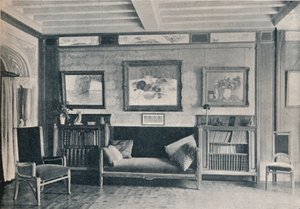 G. Roucher先生巴黎住所中的一个房间，家具，莫里斯·杜夫林（Maurice Dufrene），c1909年 作者 不明