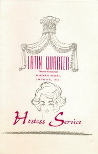 伦敦莱斯特广场拉丁区夜店的taffif卡，摄于1969年 作者 不明