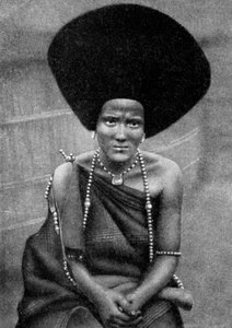 1922年，非洲埃塞俄比亚，贝娅·尼罗河或巴加拉人的一名妇女 作者 不明
