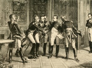 拿破仑·波拿巴退位，1815年，1890年。 作者 不明