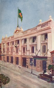里约电车，轻电公司的行政办公室，1914年 作者 不明