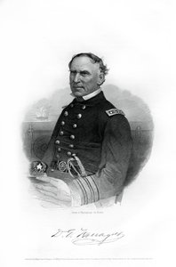 海军上将大卫·法拉格特（David Farragut）将军，1862-1867年在美国内战中 作者 不明