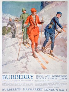 1927年为Burberry冬季运动服做广告 作者 不明