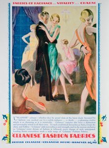1928年塞拉尼斯时装面料广告 作者 不明