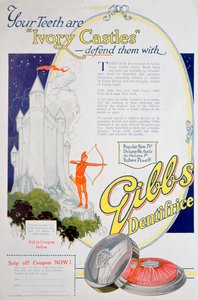 1922年Gibbs Solid Dentifrice的广告 作者 不明