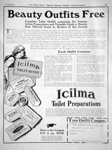 1913年Icilma厕所制剂广告 作者 不明