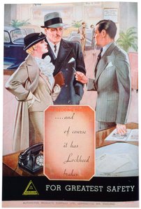 Leamington Spa汽车产品公司的洛克希德汽车制动器广告，1937年 作者 不明