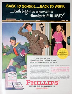 1946年制作镁质菲利普斯牛奶广告 作者 不明