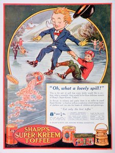 1923年的Sharps Super-Kreem Toffee广告 作者 不明