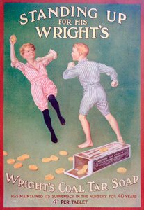 Wrights煤焦油肥皂的广告，1909年 作者 不明