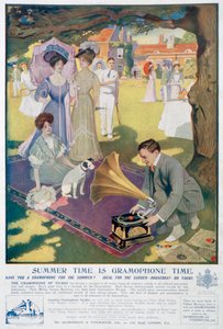 留声机和打字机公司广告，1907年 作者 不明