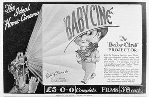 1926年Pathe Babycine电影放映机广告 作者 不明