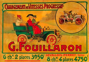 关于c1900年代Fouillaron汽车的广告 作者 不明