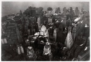 齐柏林飞艇，美国纽约曼哈顿的鸟瞰图，1928年，1933年 作者 不明