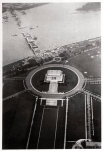 林肯纪念堂，美国华盛顿特区的鸟瞰图，来自齐柏林飞艇，1928年，1933年 作者 不明