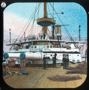 在发夹人之后-HMS Revenger，c1900。 作者 不明